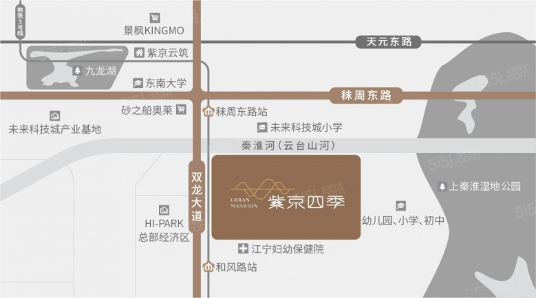 紫京四季区位图