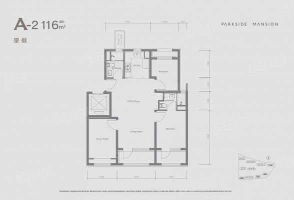 3室2厅2卫户型详情