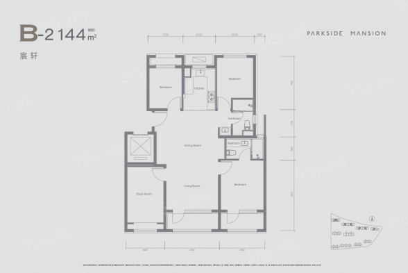 4室2厅2卫户型详情
