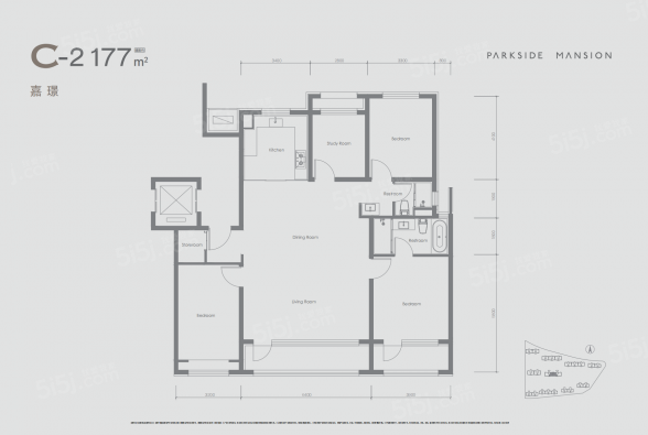 4室2厅2卫户型详情