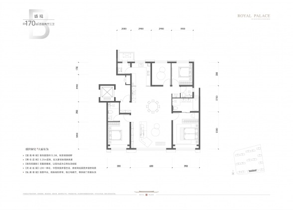 4室2厅3卫户型详情