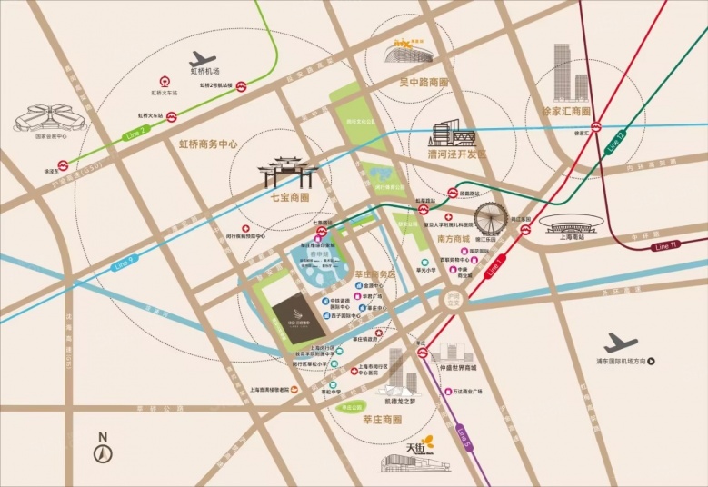 中启云启春申区位图