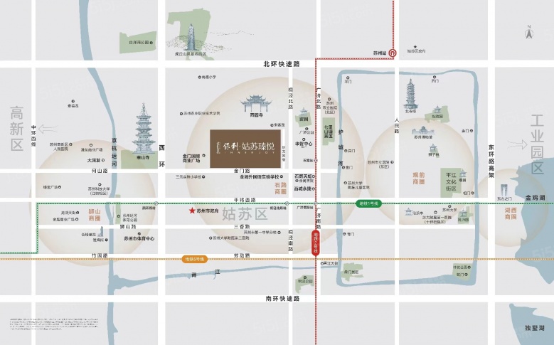 保利姑苏臻悦区位图