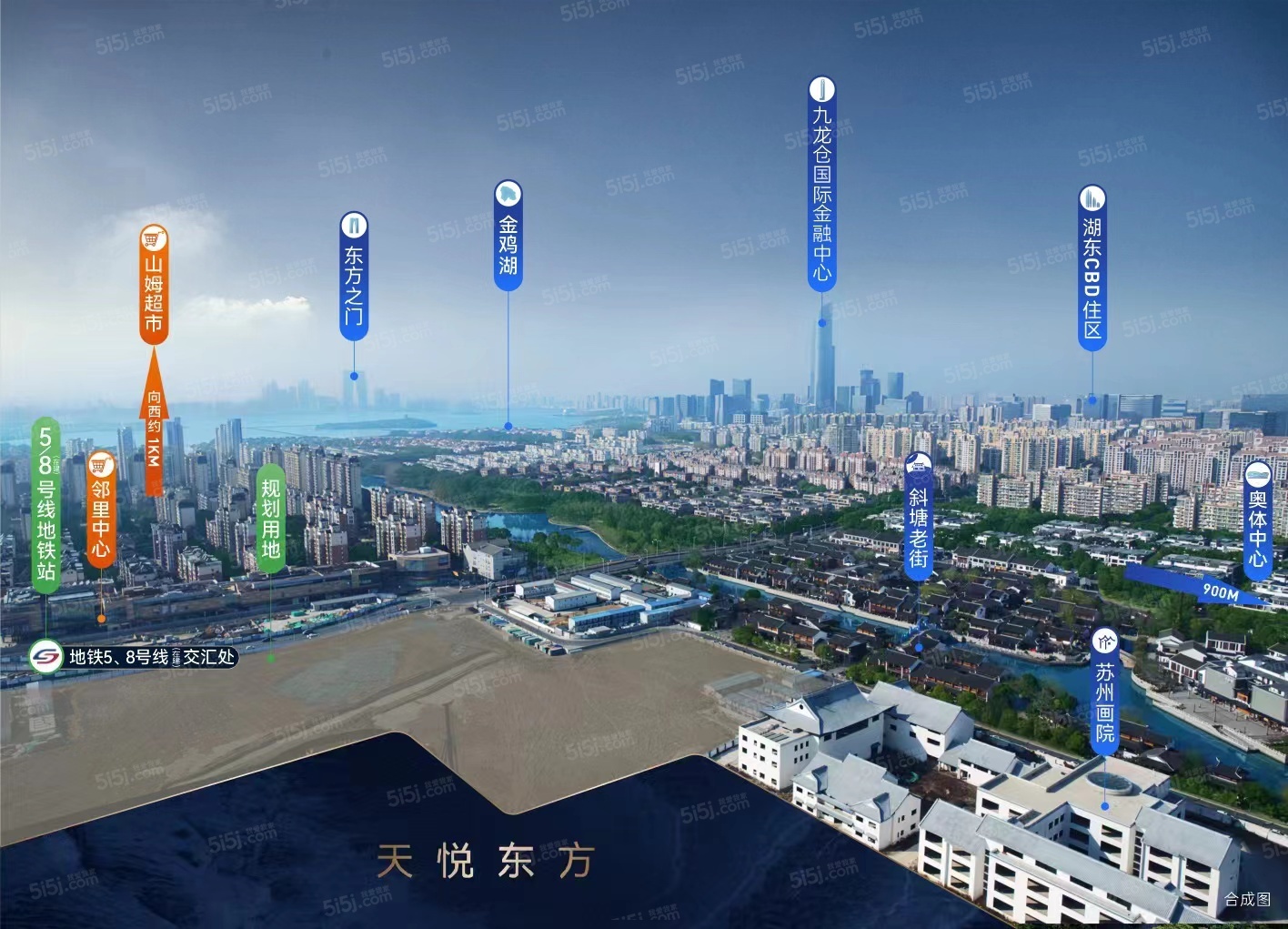 象屿天悦东方实景图