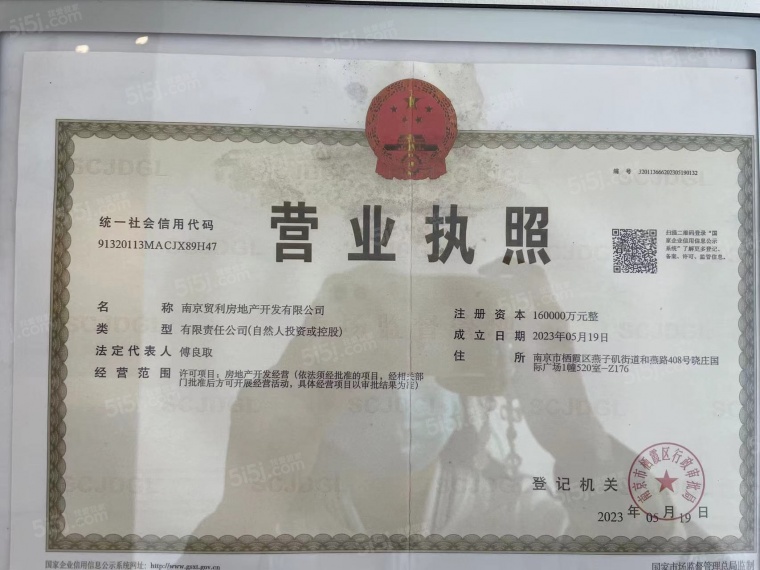 保利国贸璟上开发商营业执照