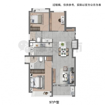 3室2厅2卫户型详情