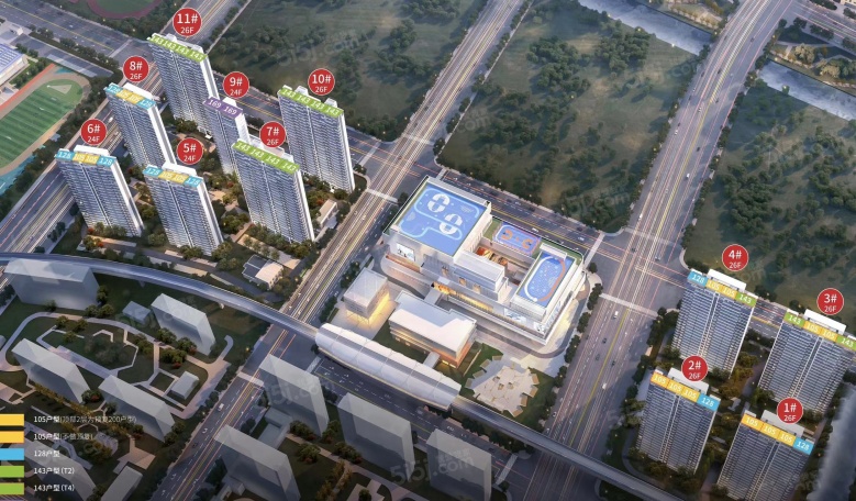 大悦繁华图沙盘图