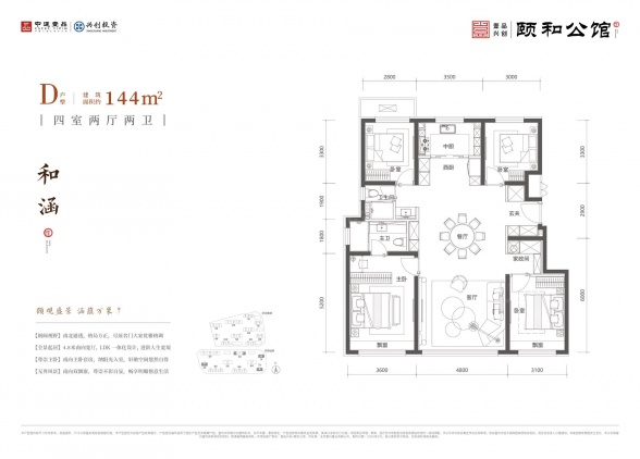 4室2厅2卫户型详情