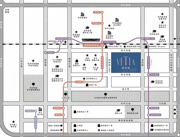 嘉致峰庭区位图