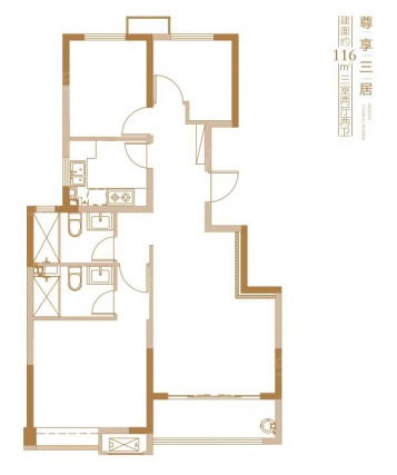 3室2厅2卫户型详情