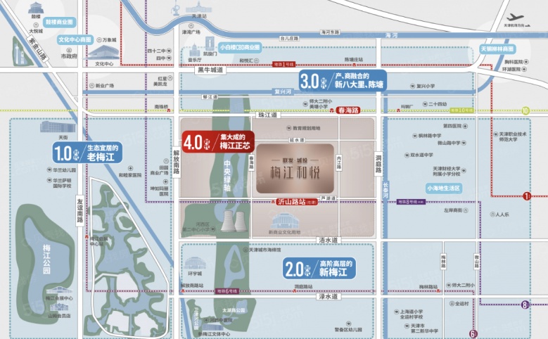梅江和悦区位图