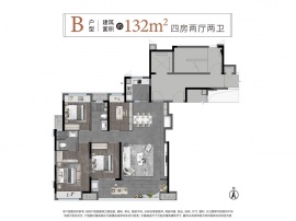 4室2厅2卫户型图