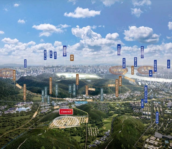 溪映听庐区位图