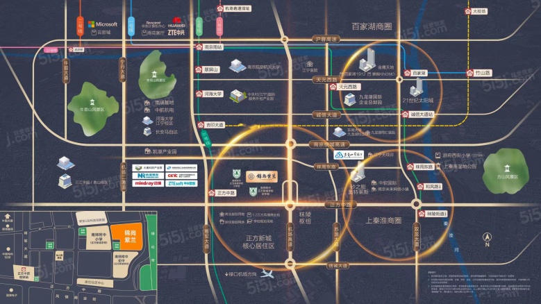 奥体建设·锦尚紫兰区位图