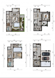 3室2厅2卫户型图