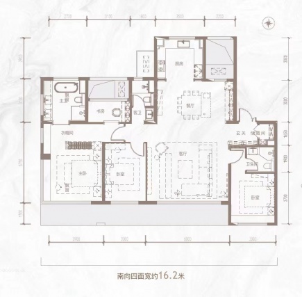 4室2厅3卫户型详情