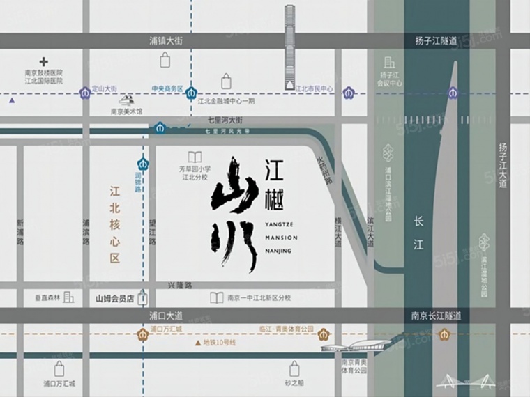 金基山川江樾区位图