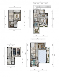 3室2厅2卫户型图