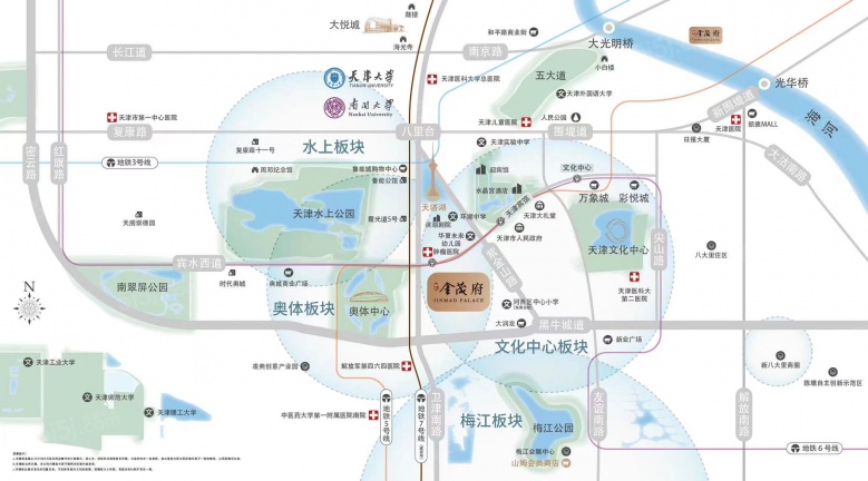 体北金茂府区位图