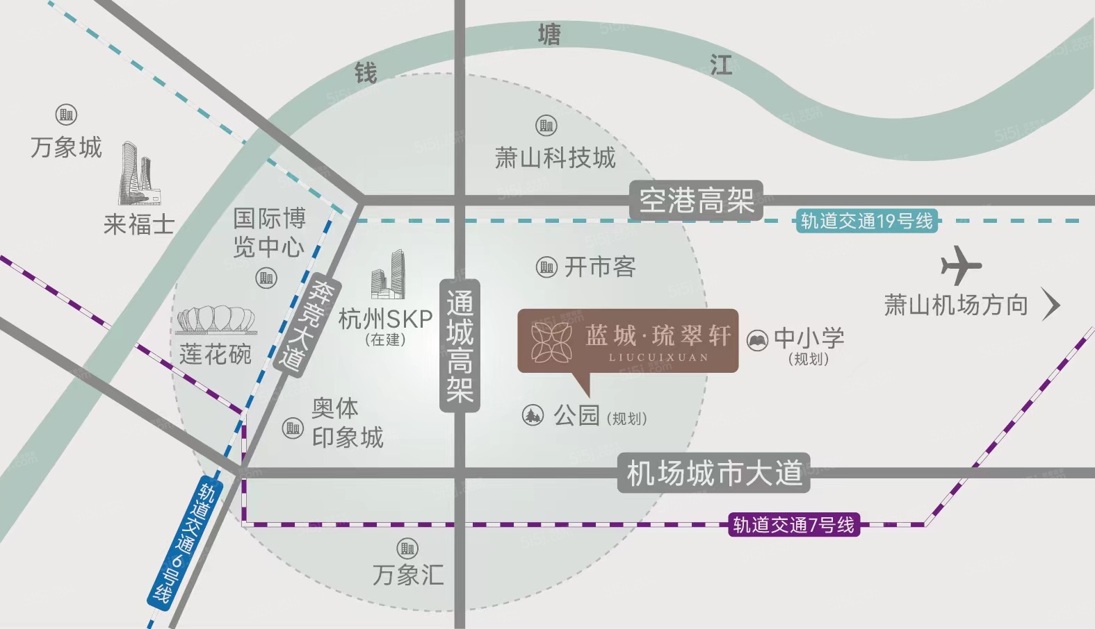 蓝城琉翠轩区位图