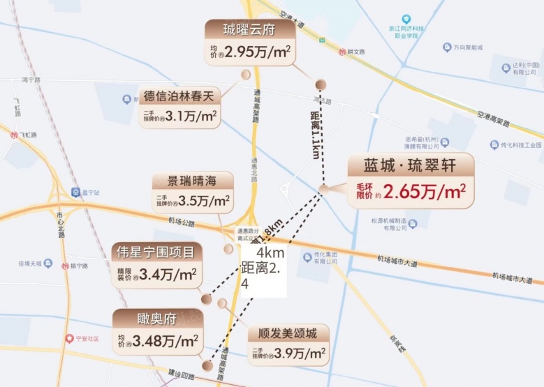 蓝城琉翠轩区位图