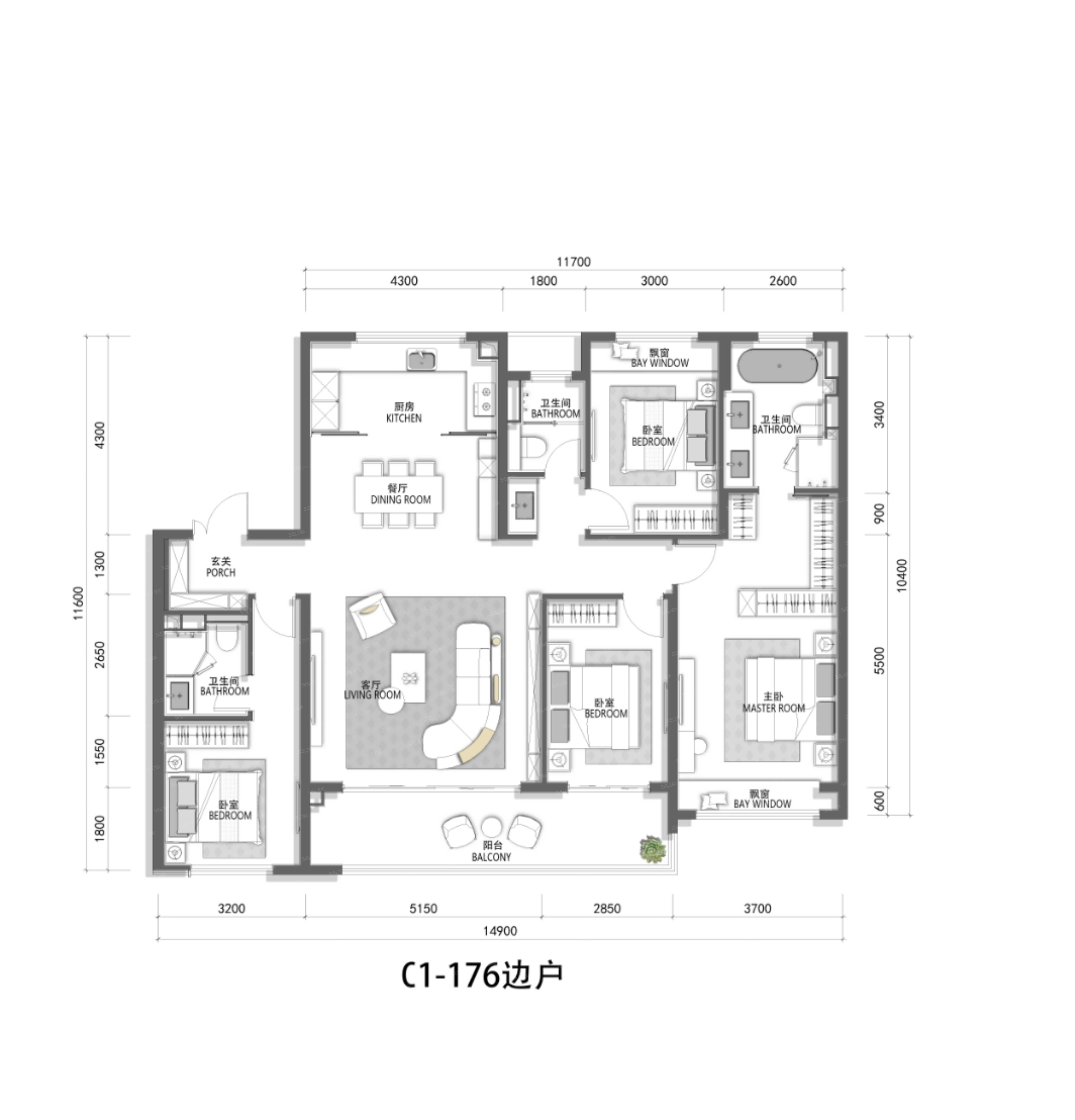 象屿天誉东方4室2厅3卫