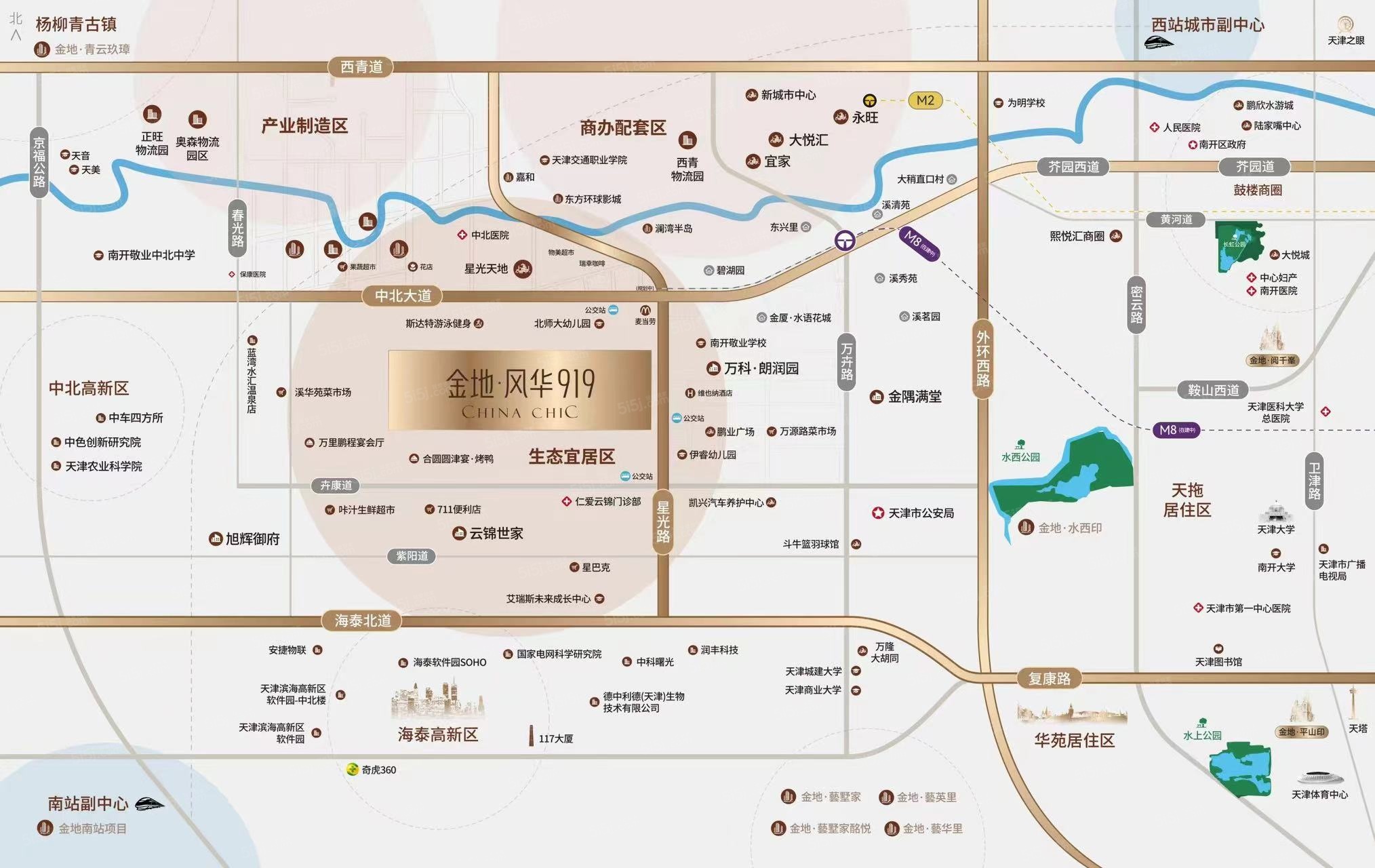 金地风华919区位图