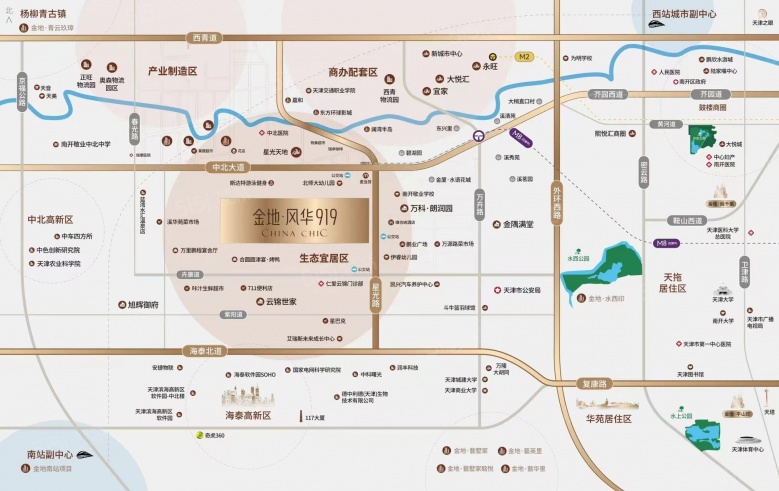 金地风华919区位图