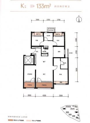 4室2厅2卫户型详情
