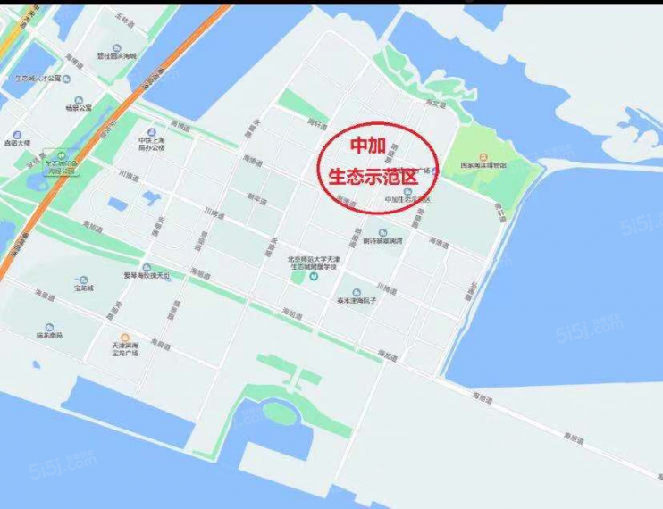中加生态示范区区位图