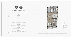 3室2厅2卫户型图