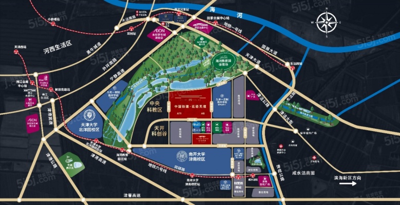 中国铁建花语天境区位图