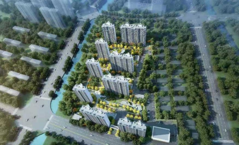 南山溪上四季花园沙盘图
