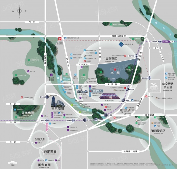 璟上兰园区位图