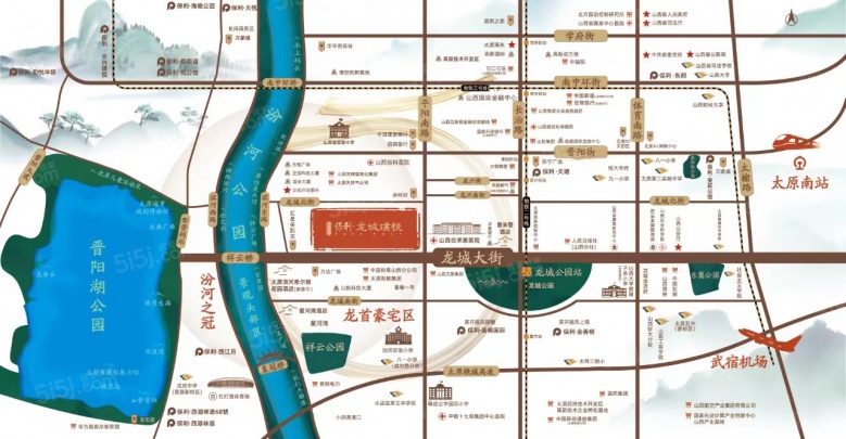 保利龙城璞悦区位图