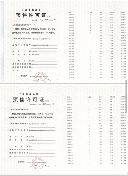 汇景华庭预售许可证