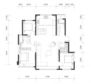 中建理想城3室2厅2卫