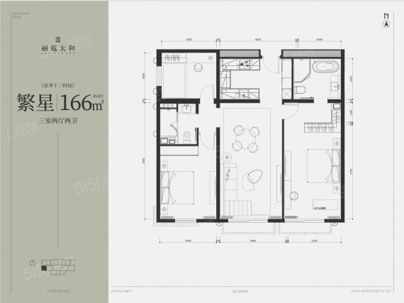 3室2厅2卫户型详情