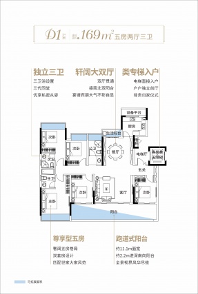 5室2厅3卫户型详情