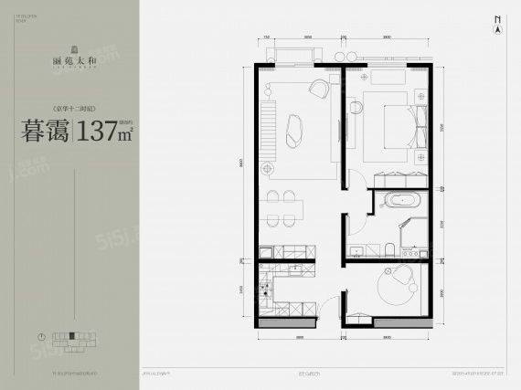 2室2厅1卫户型详情