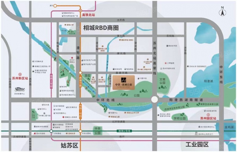 澄澜云庭区位图