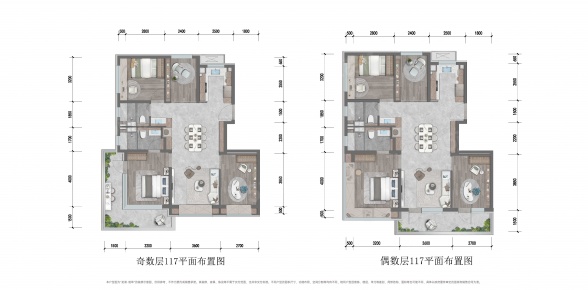 4室2厅2卫户型详情