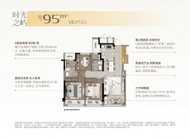 3室2厅2卫户型图