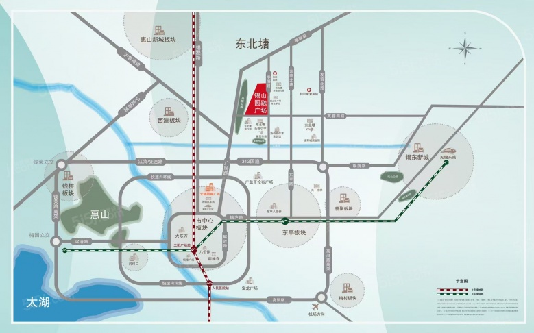 锡山圆融广场区位图