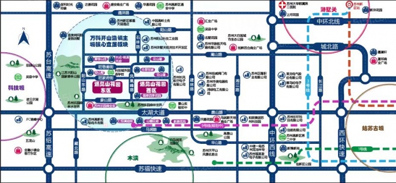 万科遇见山区位图