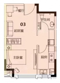 海河湾1室1厅1卫