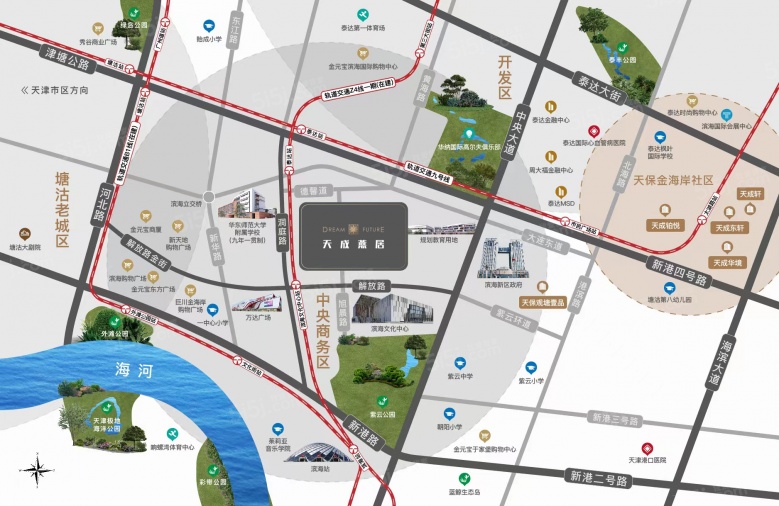 天保天成燕居区位图