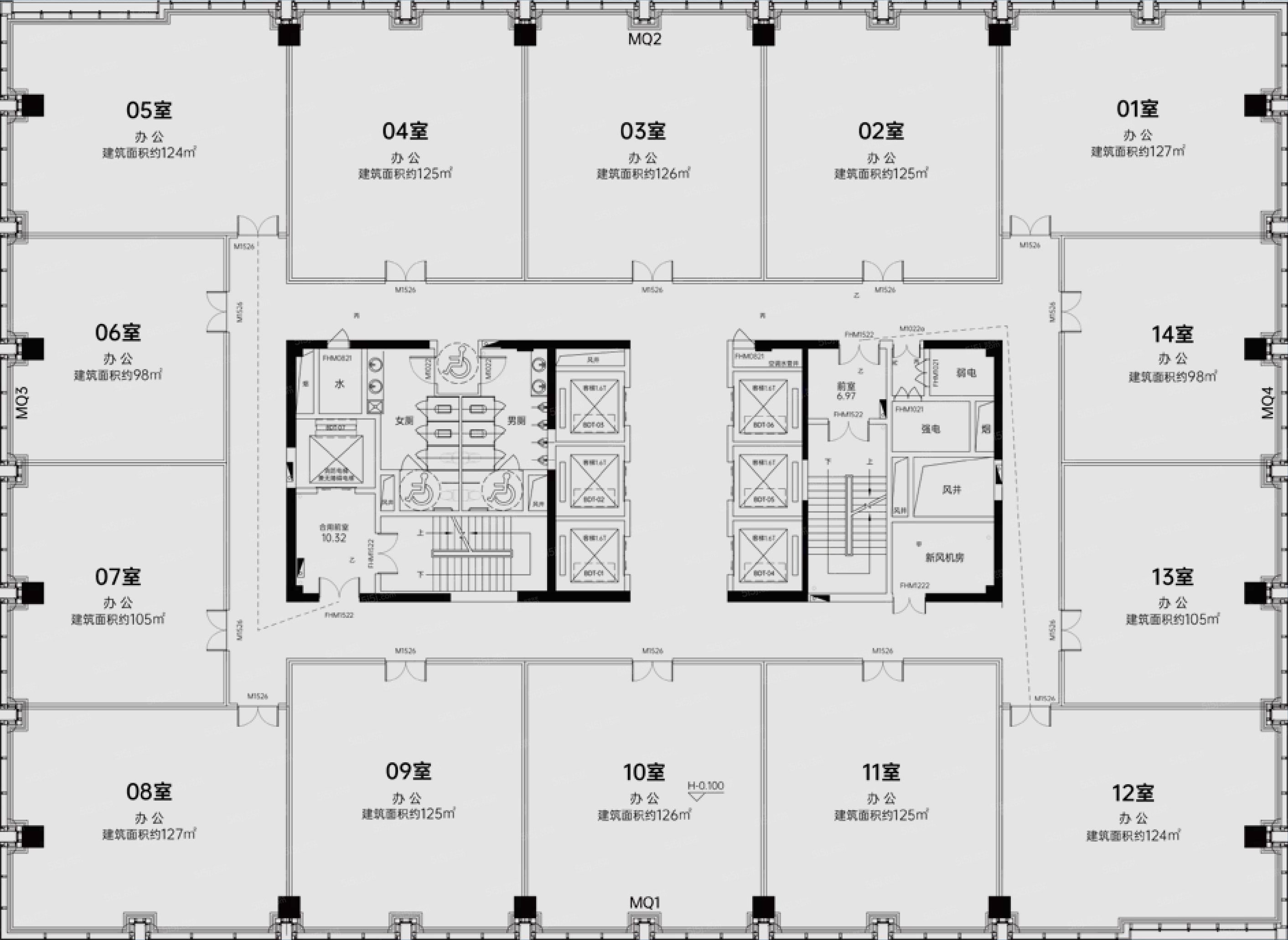 复地宴南都写字楼1室