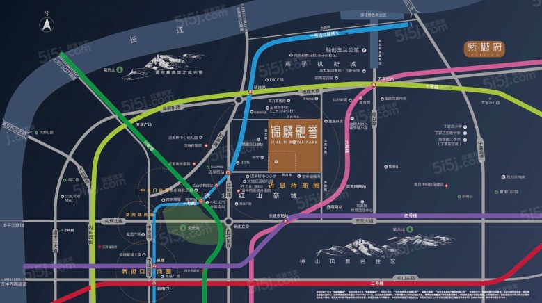 锦麟融誉府人才房区位图