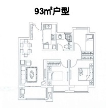 星叶瑜憬尚府人才房3室2厅1卫
